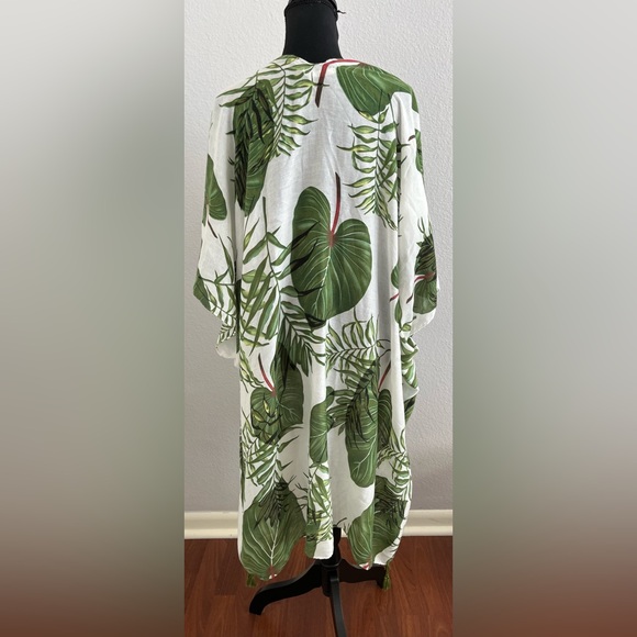 Do Everything In Love Palm Print Kimono - Picture 3 of 5